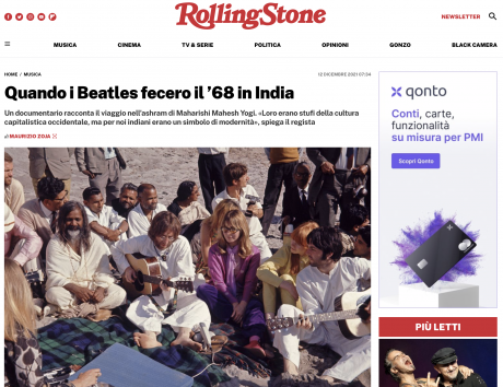The Beatles and India, presto anche in Italia il film sul viaggio in India del Fab Four nel ’68. L’intervista di Rolling Stone Italia
