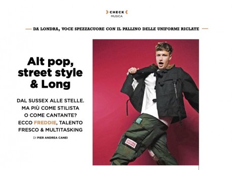 Freddie Long e il suo nuovo singolo “In your arms” su Style Magazine del Corriere della Sera