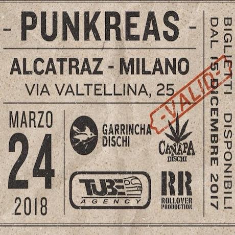 Punkreas all’Alcatraz il 24 marzo