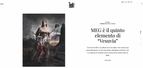 MEG è il quinto elemento di Vesuvia, leggi la bella intervista su TOH Magazine