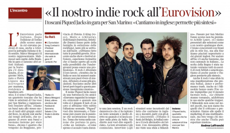 PIQUED JACKS intervistati dal Corriere della Sera, edizione nazionale